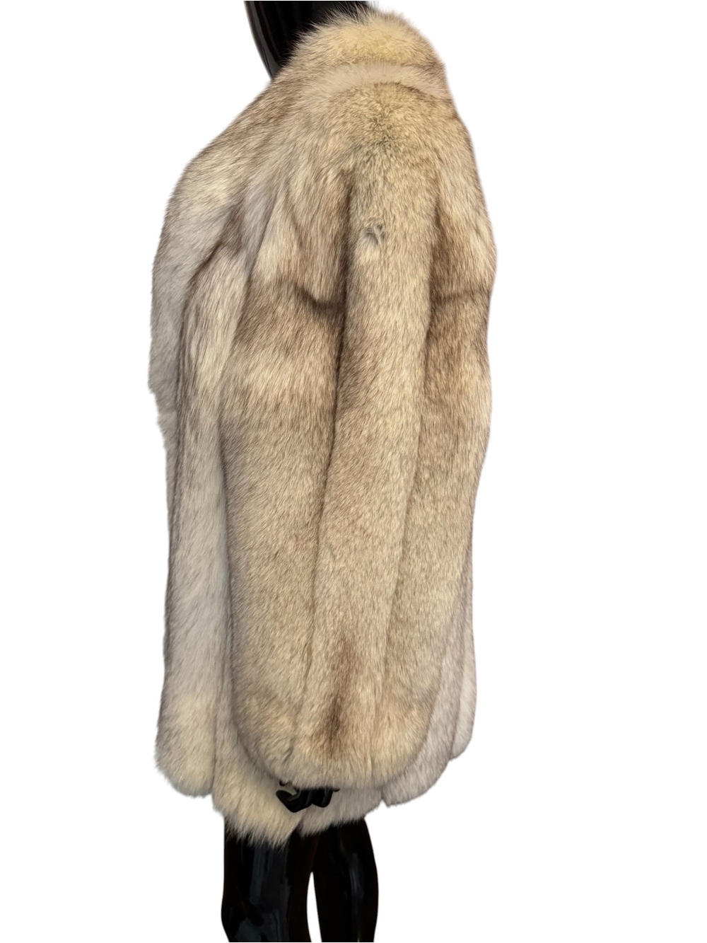Luxurious M.Jacques blue fox fur coat jacket - Picture 9 of 16
